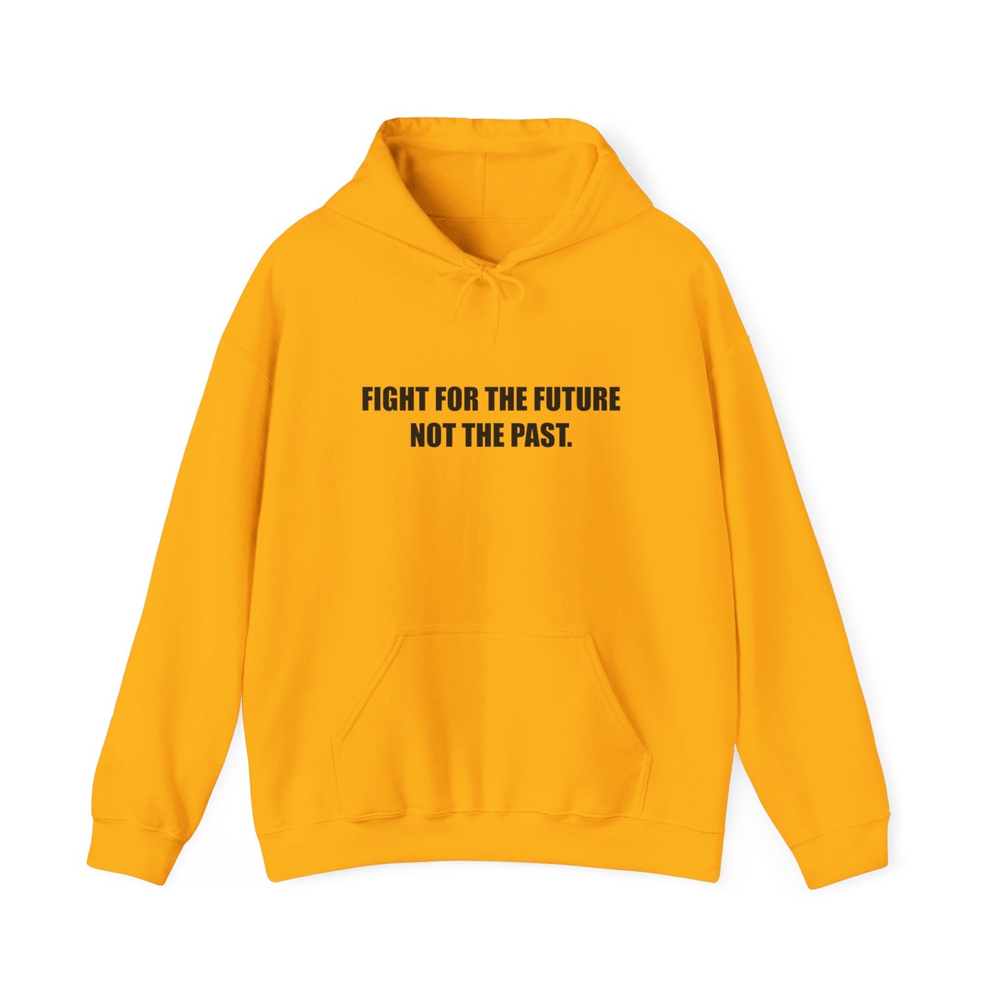 Hoodie — "Fight for the Future Not the Past" Motivational Slogan Hoodie