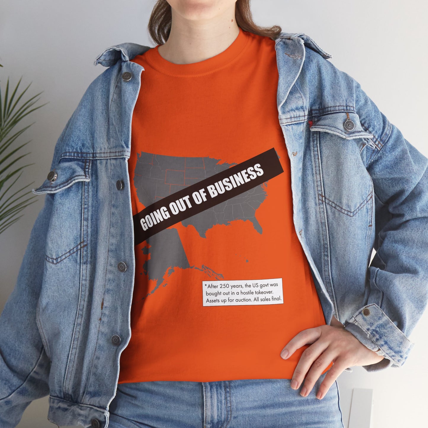 T‑Shirt — "Going Out of Business" USA Map Graphic Tee