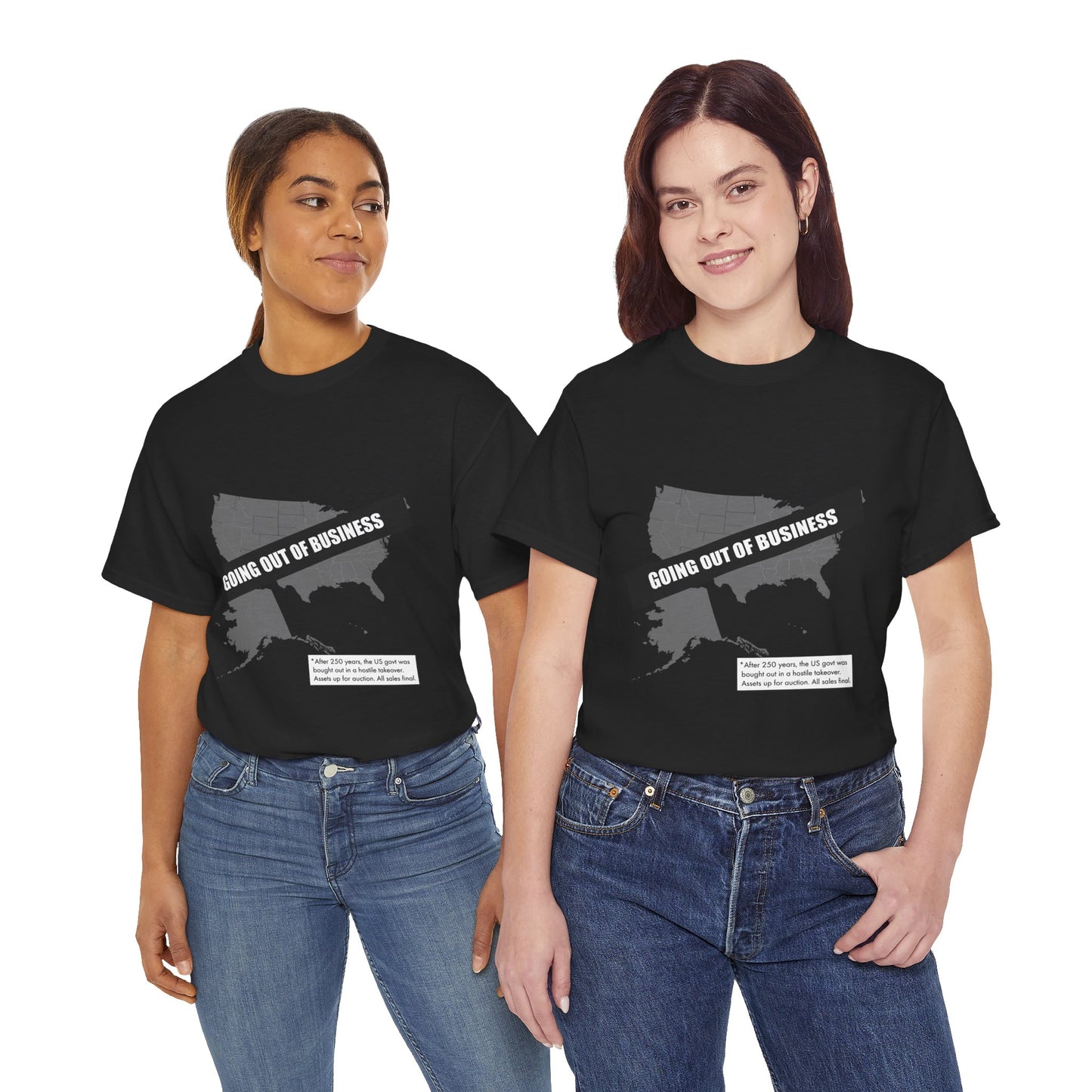 T‑Shirt — "Going Out of Business" USA Map Graphic Tee