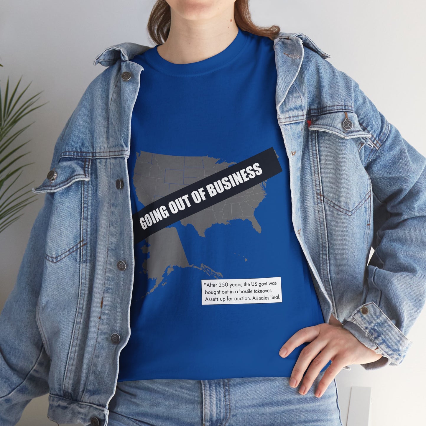 T‑Shirt — "Going Out of Business" USA Map Graphic Tee