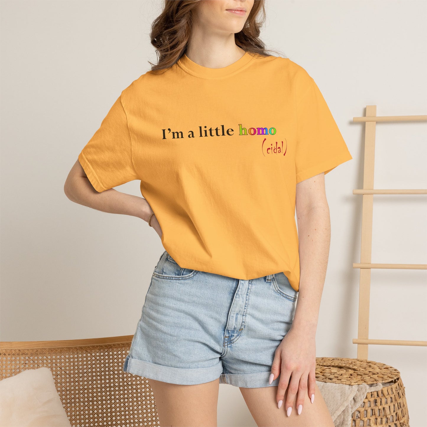 I'm a little homo (cidal) T-Shirt — Funny Statement Tee