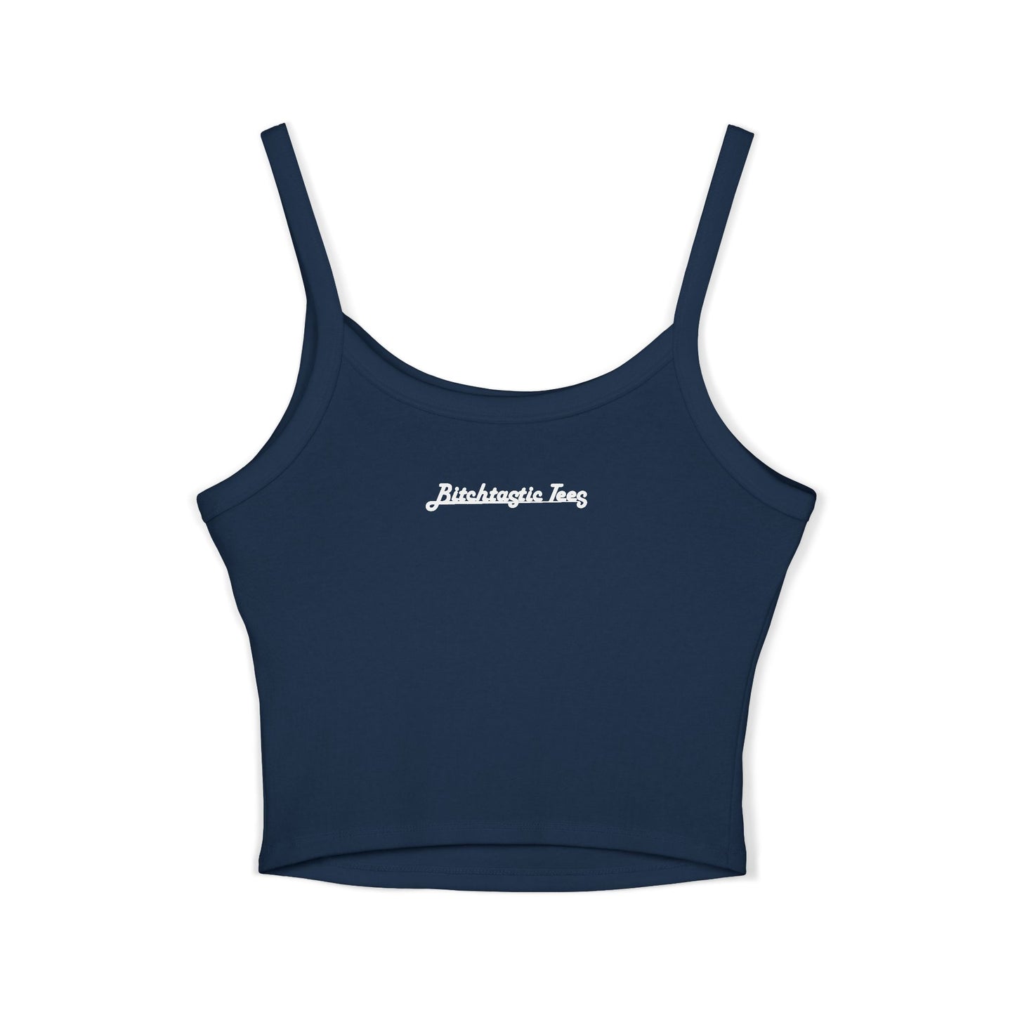 Rainbow Biohazard Crop Tank Top – Neon Hazard Symbol Spaghetti Strap