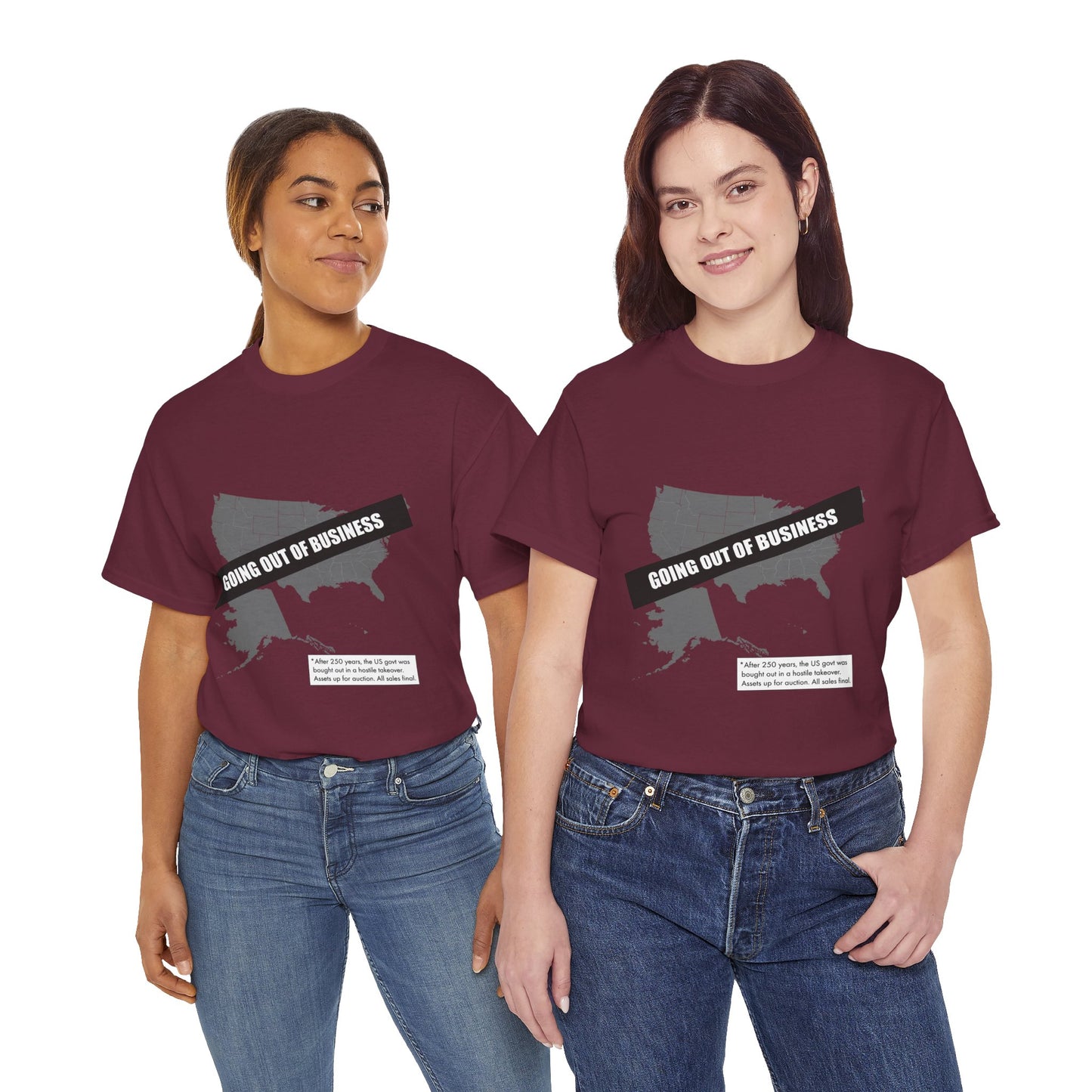 T‑Shirt — "Going Out of Business" USA Map Graphic Tee