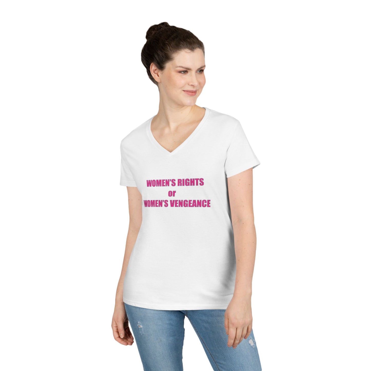 Women's Rights or Women's Vengeance V-Neck Tee