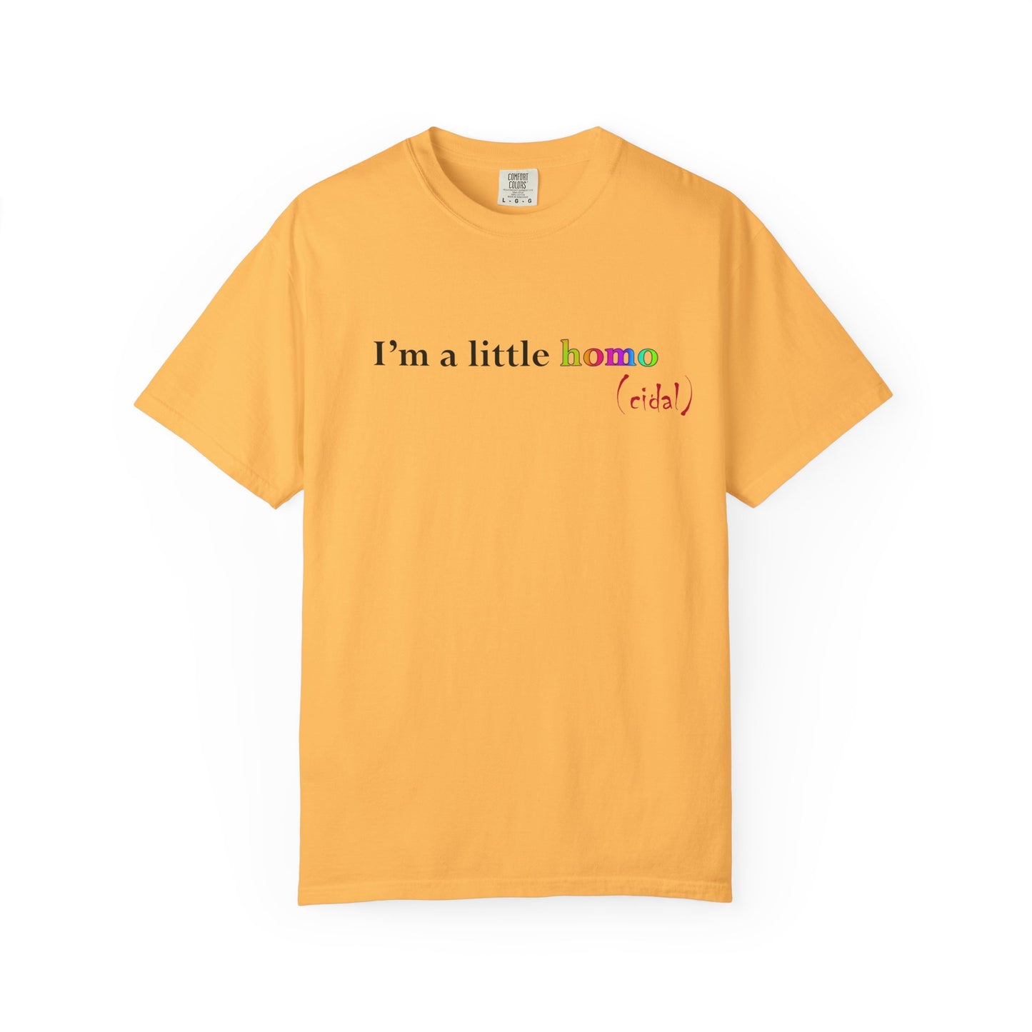 I'm a little homo (cidal) T-Shirt — Funny Statement Tee