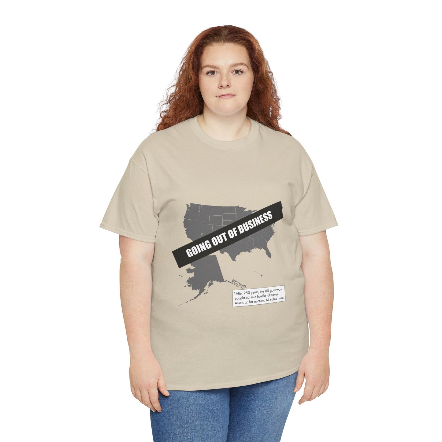 T‑Shirt — "Going Out of Business" USA Map Graphic Tee