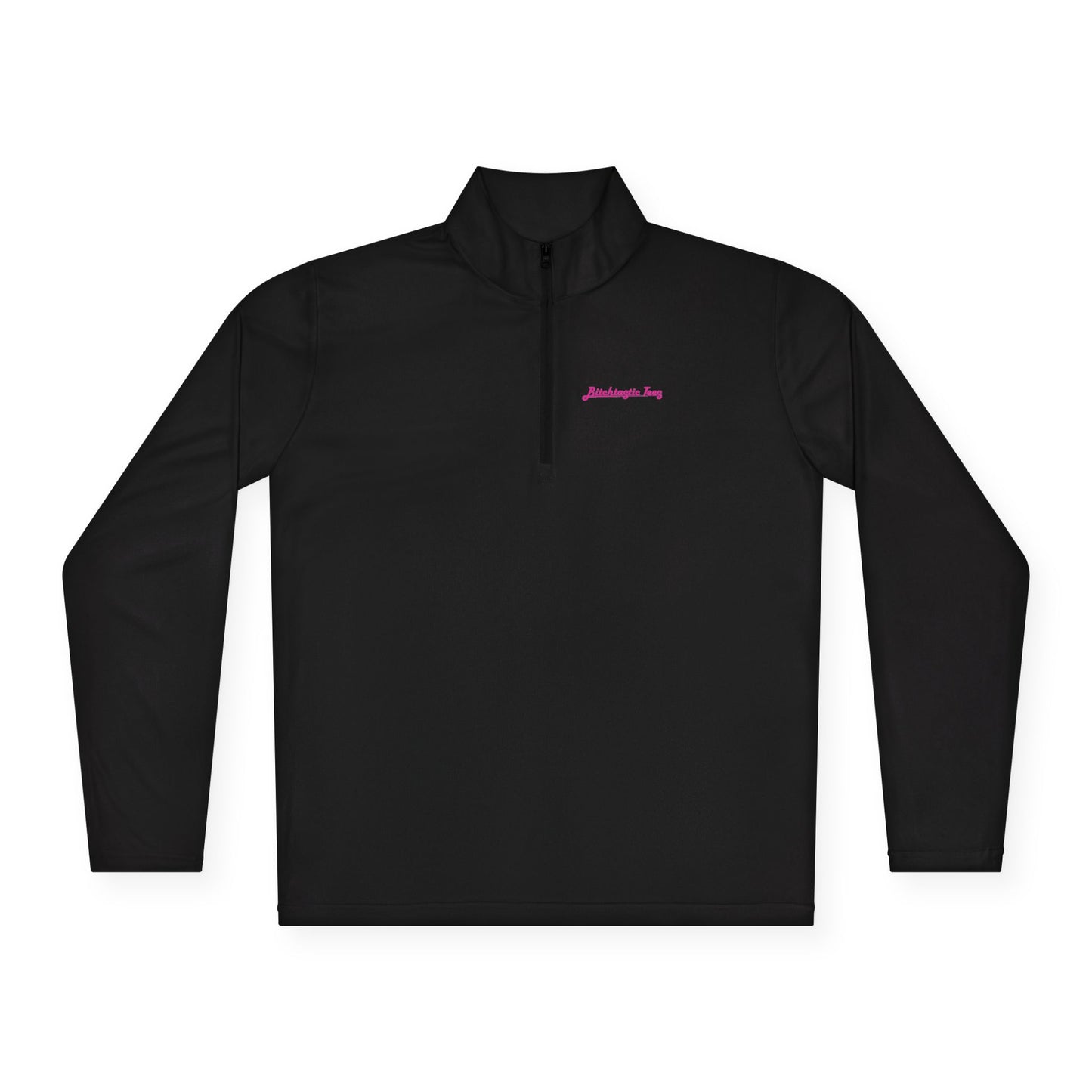 Quarter-Zip Pullover — Colorful Retro Flower Graphic with "Socially Inconvenient" Text
