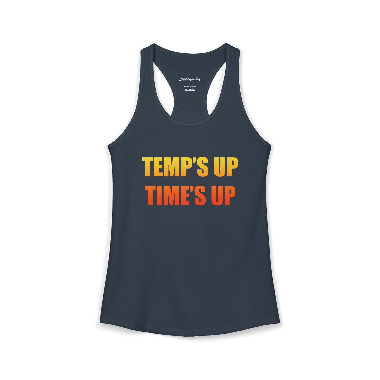 Women's Ideal Racerback Tank - Temp's Up, Time's Up