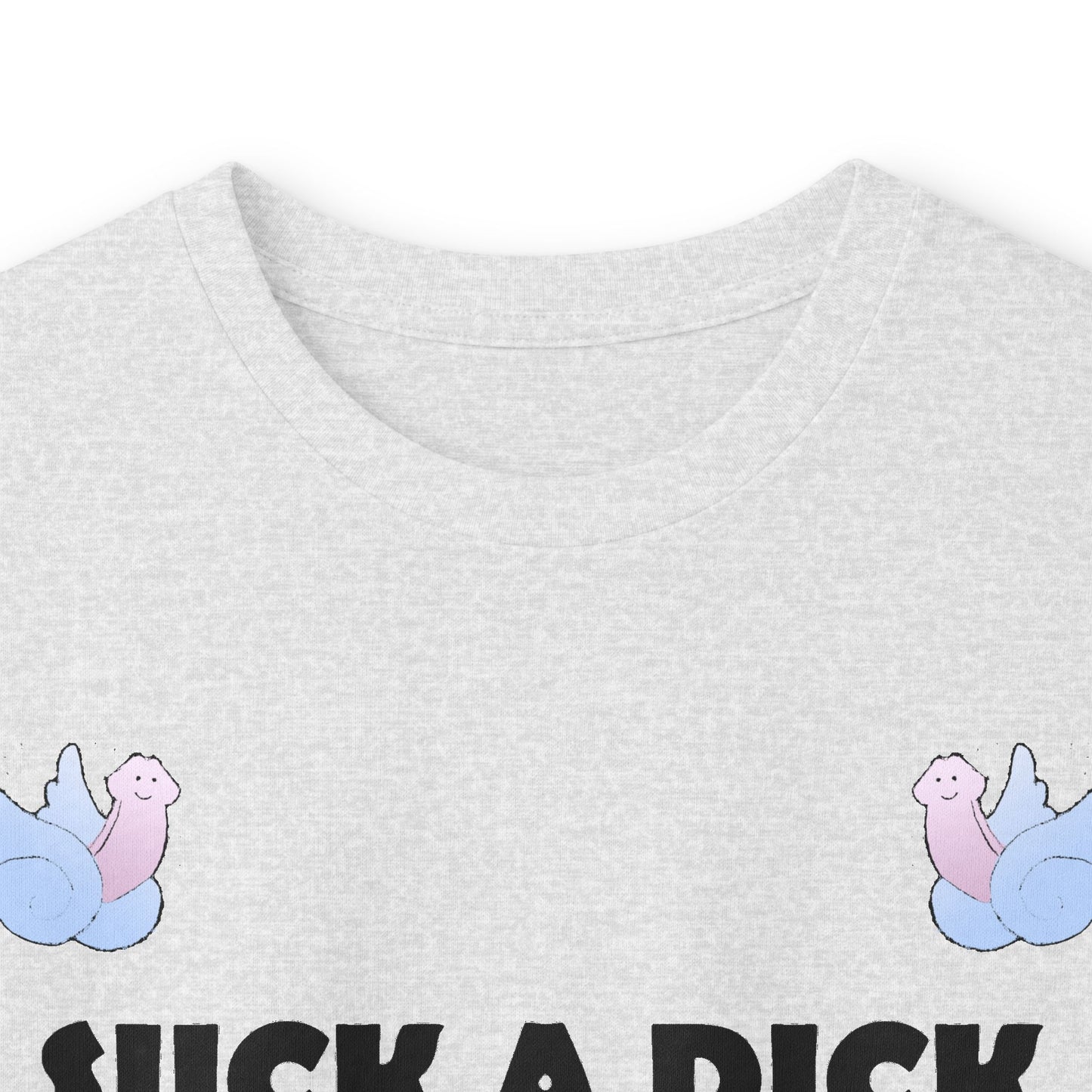 Graphic Squared Long Sleeve Tee — “Suck a Dick Instead of Being One”