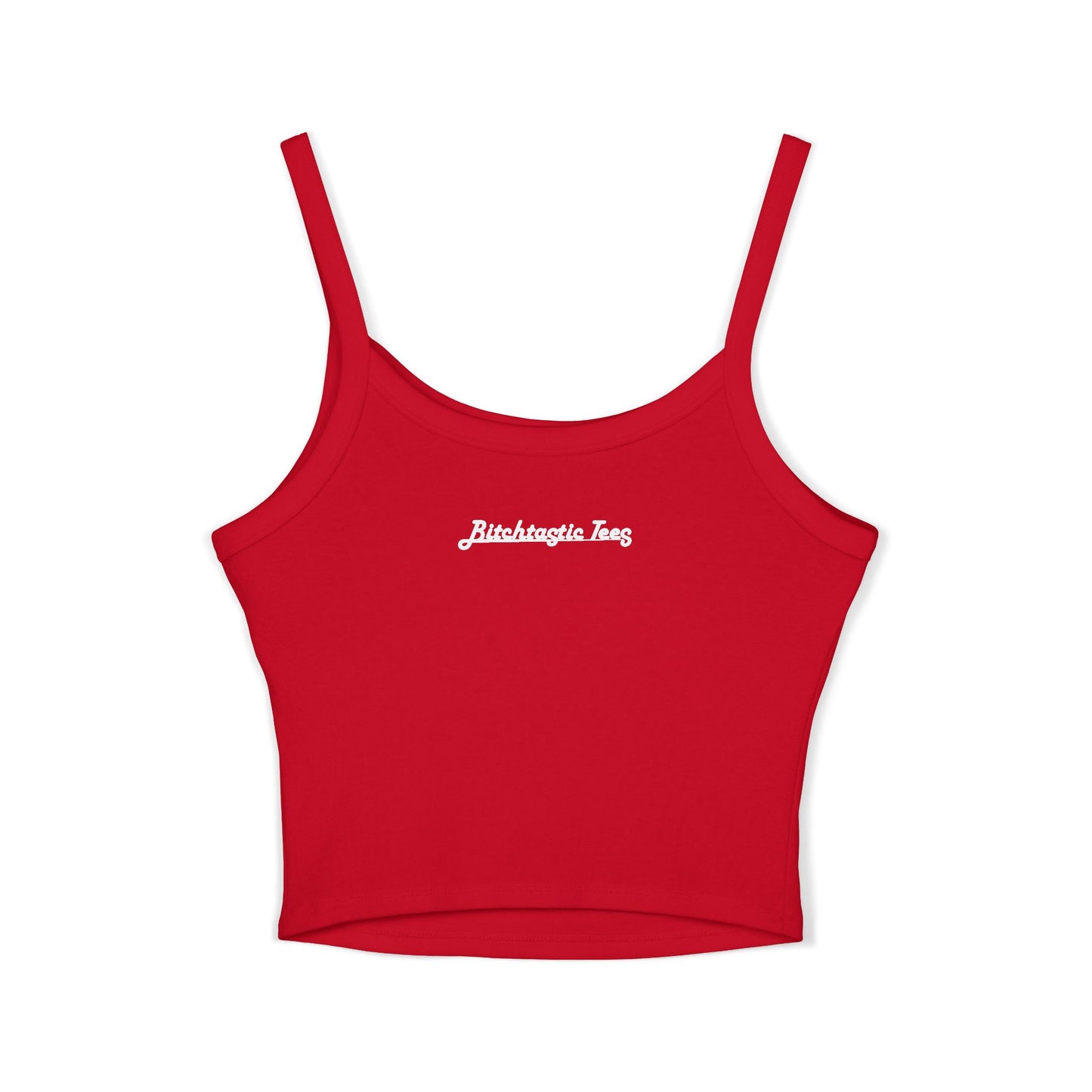 Rainbow Biohazard Crop Tank Top – Neon Hazard Symbol Spaghetti Strap