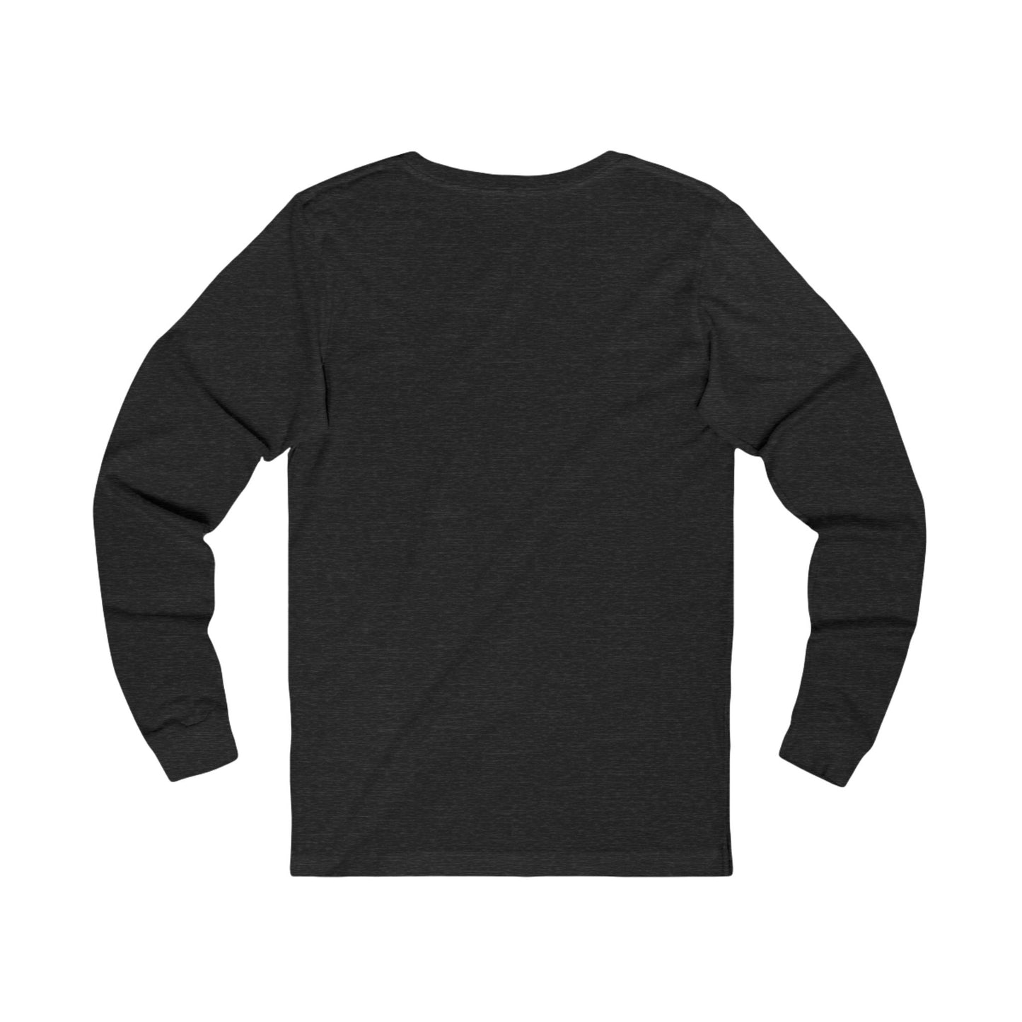 Long Sleeve Tee — "Playing peek-a-boo with reality doesn't make it disappear." Minimalist Statement Shirt