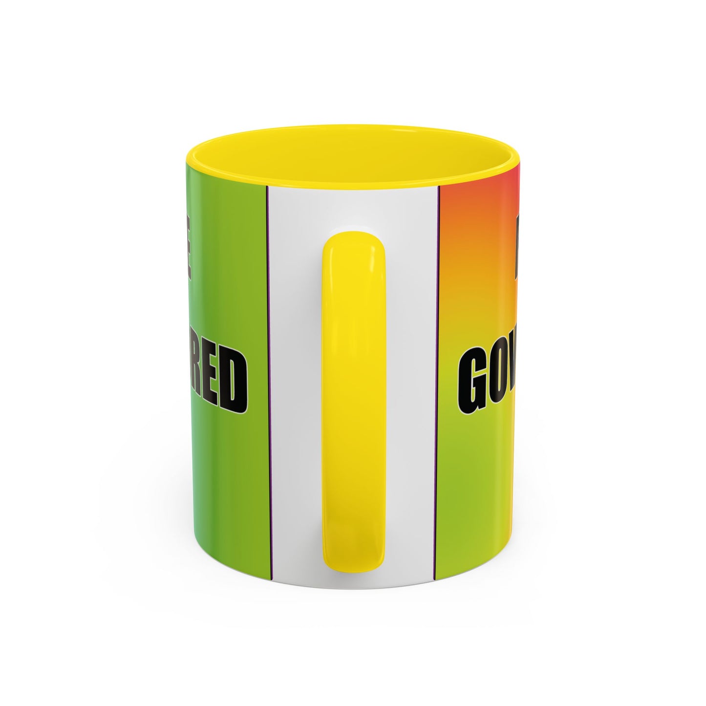 Coffee Mug — Bold Rainbow "F*** Off With The Government-Sponsored Gaslighting" Accent Mug