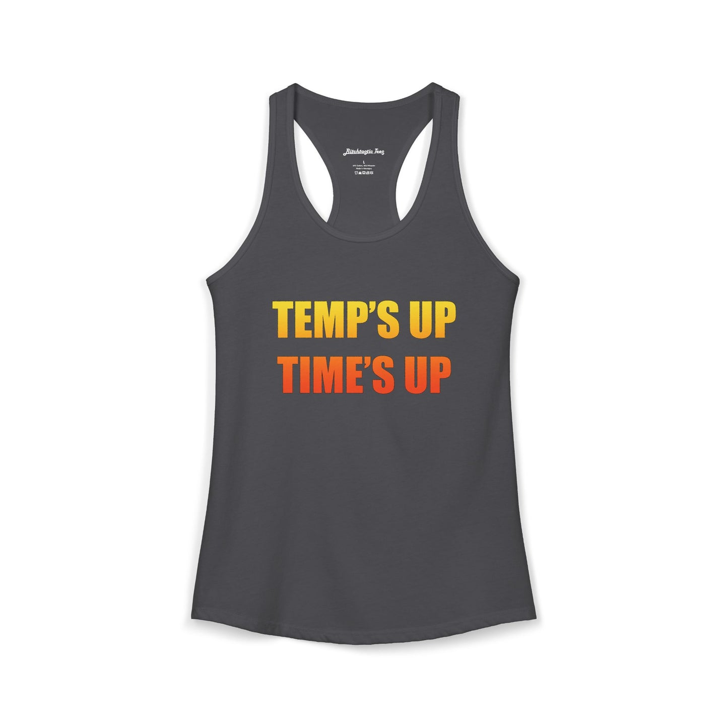 Women's Ideal Racerback Tank - Temp's Up, Time's Up