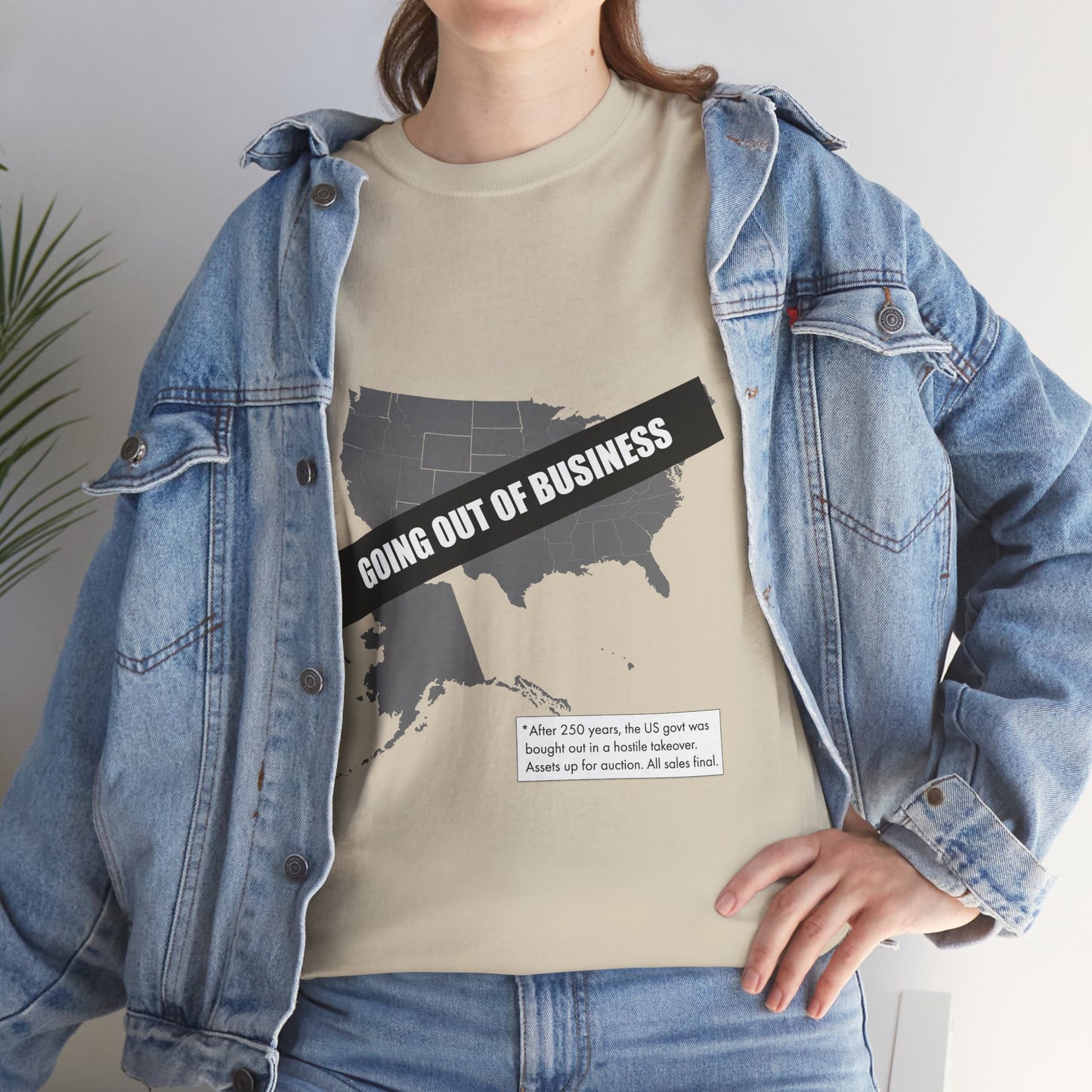T‑Shirt — "Going Out of Business" USA Map Graphic Tee