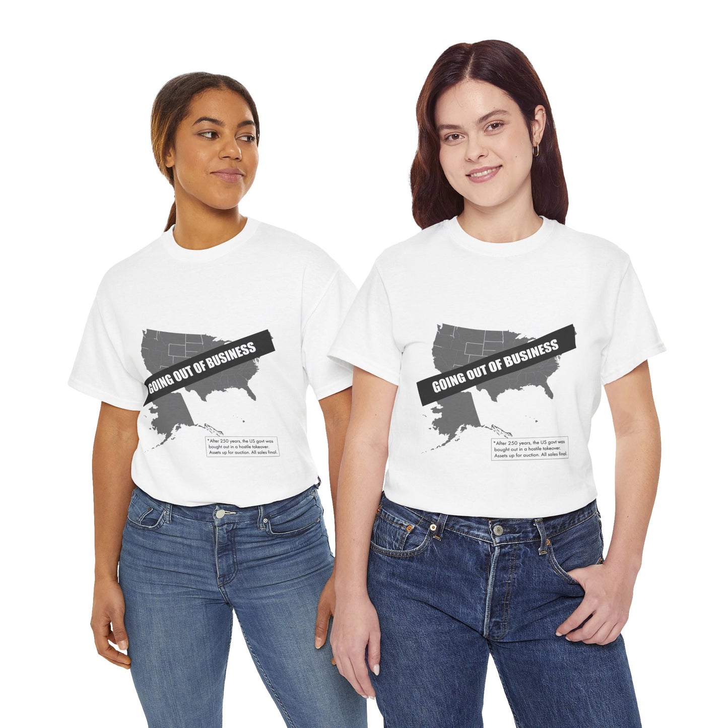 T‑Shirt — "Going Out of Business" USA Map Graphic Tee