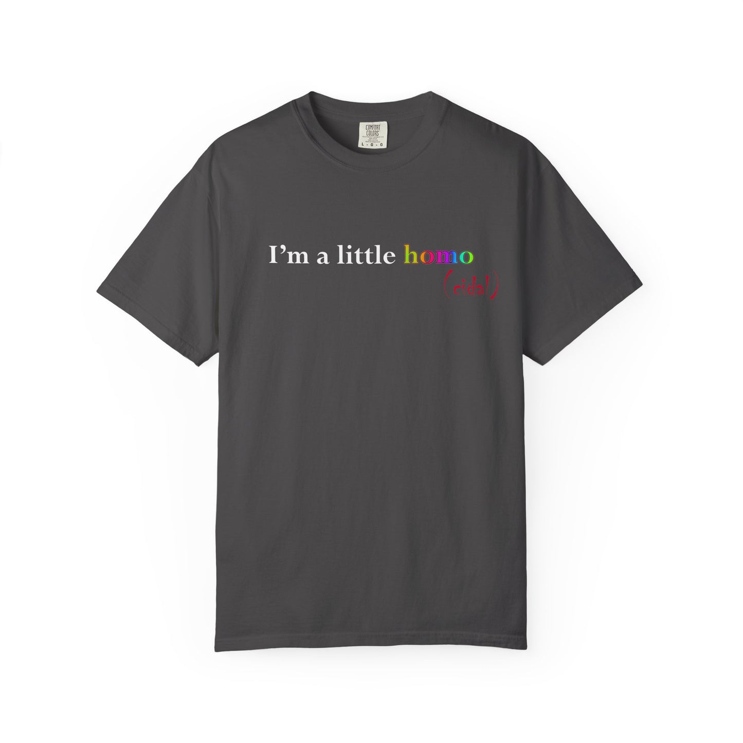 I'm a little homo (cidal) T-Shirt — Identity and Vibe Slogan Tee