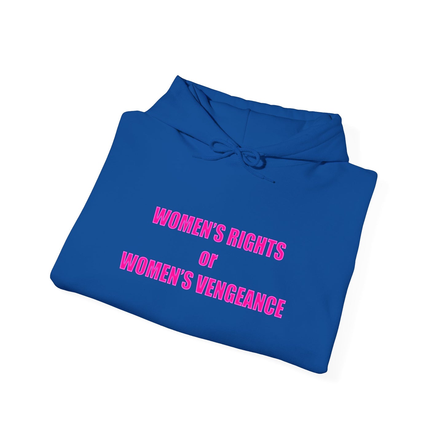 Pullover Hooded Sweatshirt - Women's Rights or Women's Vengeance Inspirational Protest Hoodie