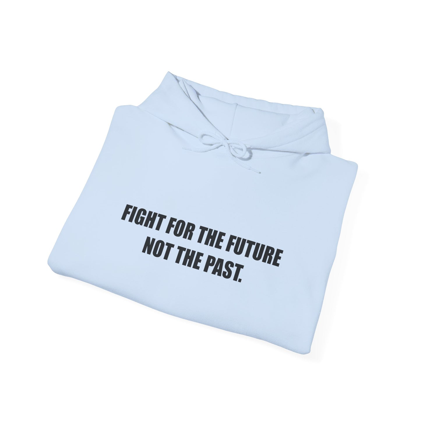 Hoodie — "Fight for the Future Not the Past" Motivational Slogan Hoodie
