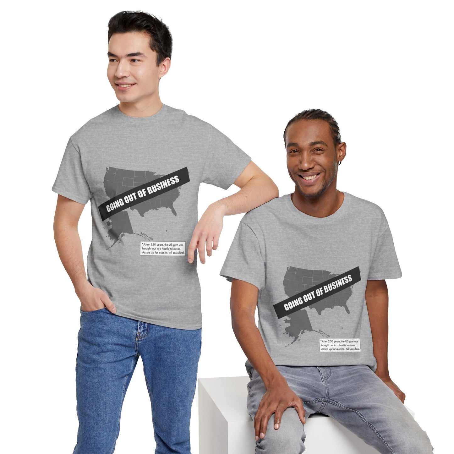 T‑Shirt — "Going Out of Business" USA Map Graphic Tee