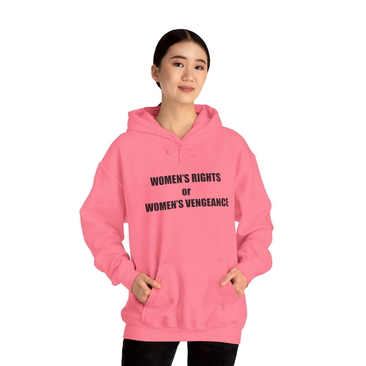 Hooded Sweatshirt - Women's Rights or Women's Vengeance - Motivational Hoodie