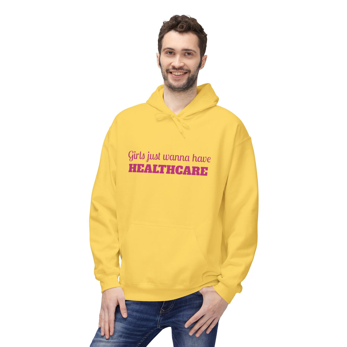 Girls Just Wanna Have Healthcare Unisex Midweight Softstyle Fleece Hoodie
