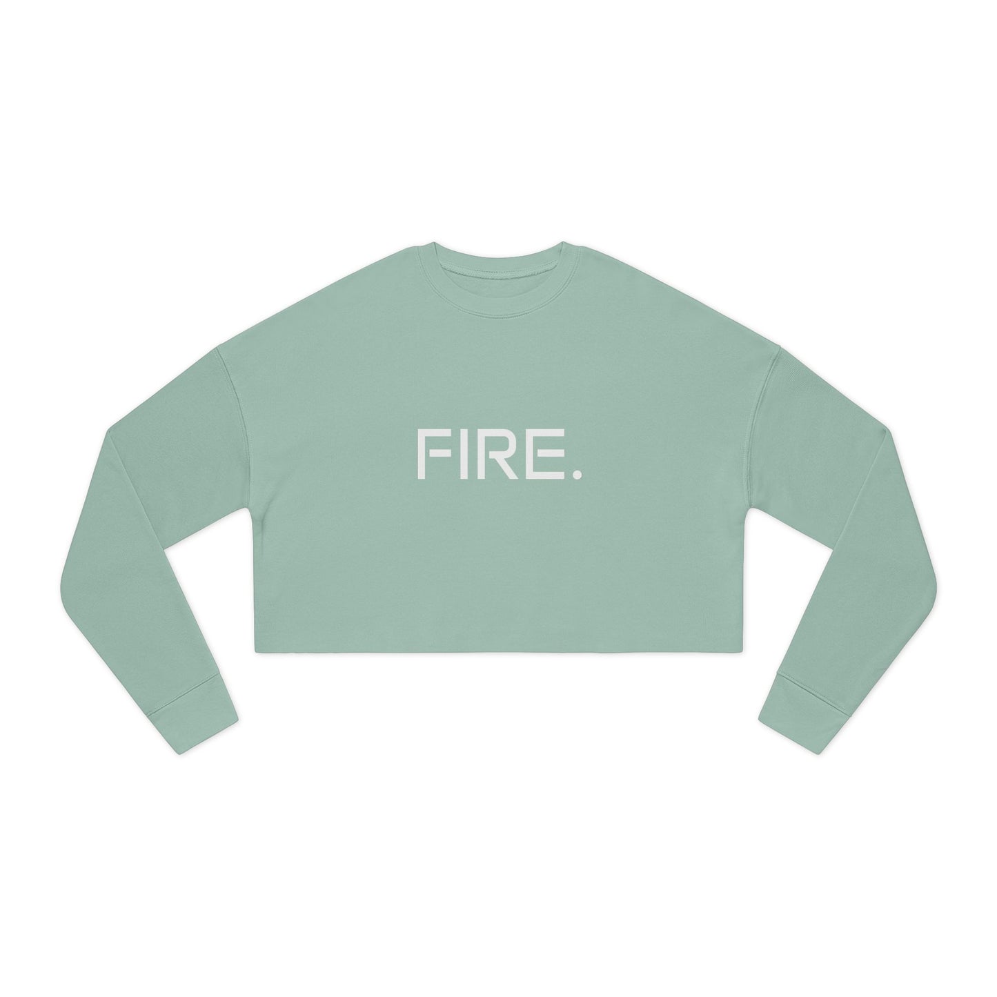 FIRE. Cropped Sweatshirt — Women's Casual Graphic Crop Top