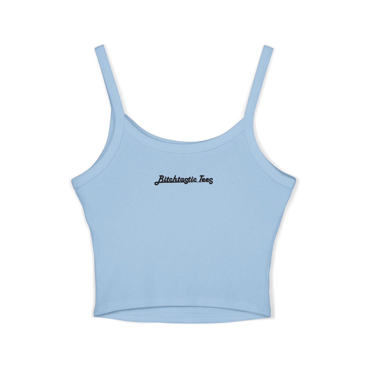 Rainbow Biohazard Crop Tank Top – Neon Hazard Symbol Spaghetti Strap