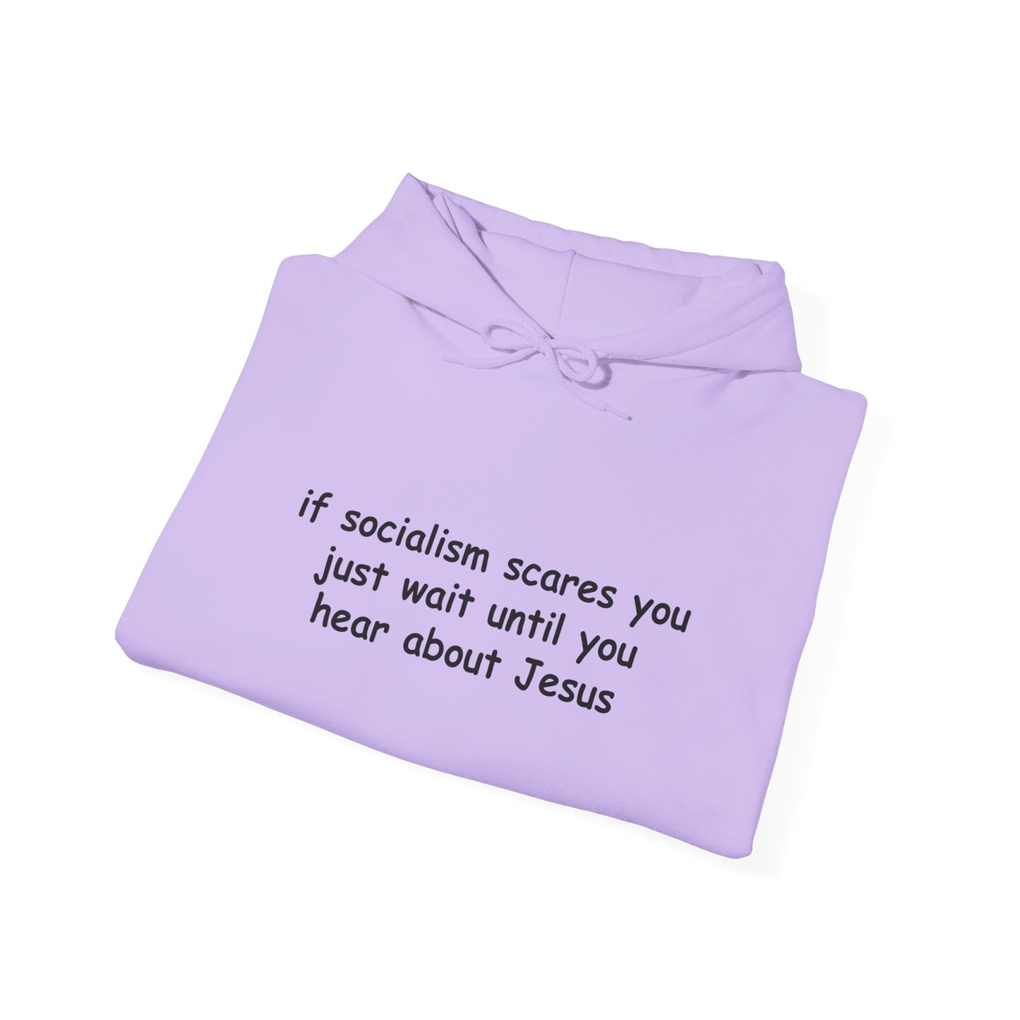 Hoodie — Socialist Jesus Ironic Slogan Hoodie